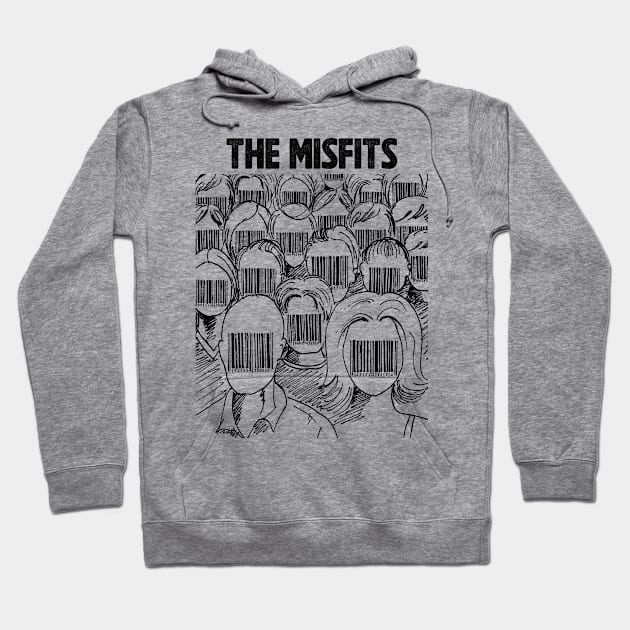 Barcode face The Misfits Hoodie by adima